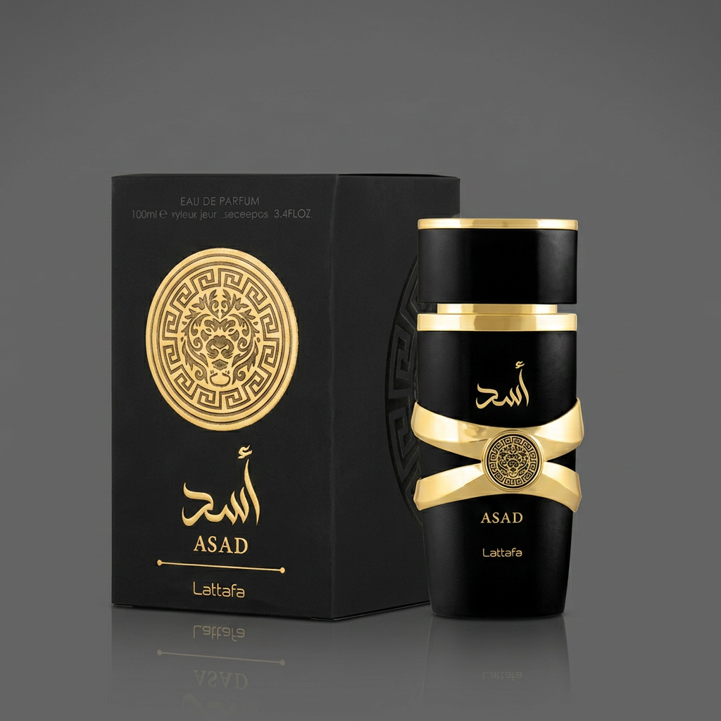 Lattafa Asad perfume bottle